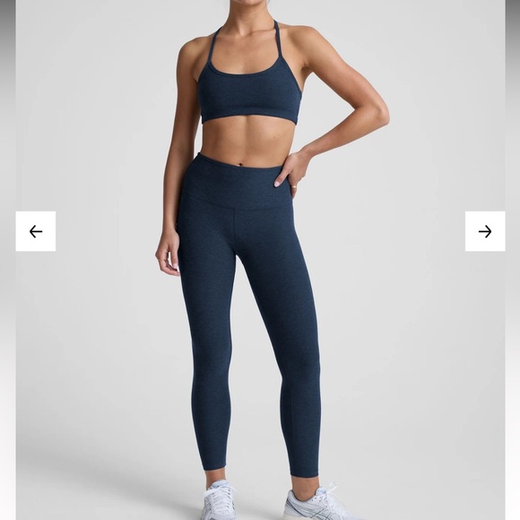 Beyond Yoga Pants - BEYOND YOGA Spacedye Caught In The Midi High Waisted Legging - Navy